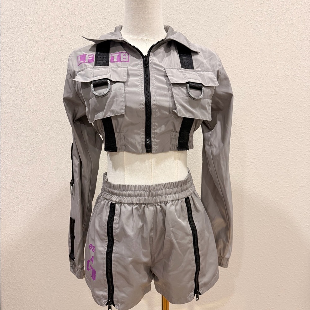 LF Gray Athletic Short Set